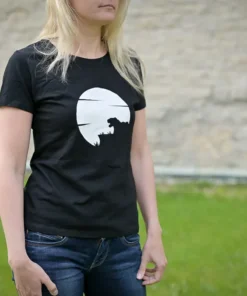 Naiste t-särk must kuu tiiger eesti disain Blacksunset haapsalu Eesti disain