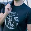 Meeste t-särk must kosmos BlackSunset eesti disain