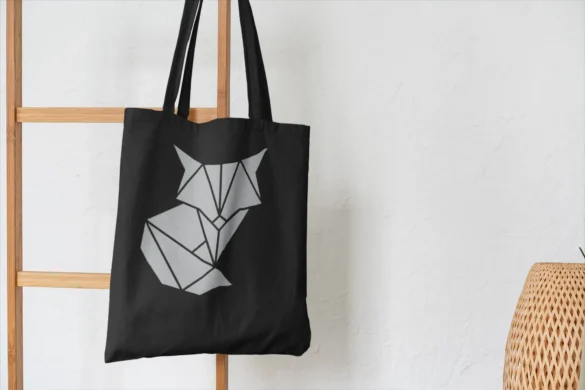 BlackSunset Totebag riidest kott rebane helkurkott kangas kott Eesti disain
