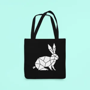 Jänes rabbit riidest kott helkurkott kangastkott blacksunset eesti disain_result