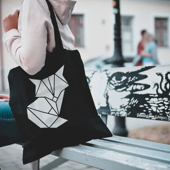 helkurkott rebane kangast kott riidest kott loodus sõbralik eesti disain kingitus blacksunset-1_1