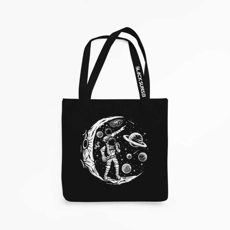 Space is an inspirational concept blacksunset must tote bag_1