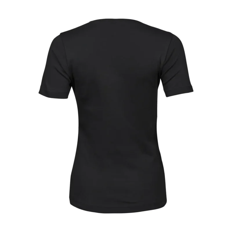 Women T-Shirt Just Black Interlock blacksunset naiste must t-särk (1)_result