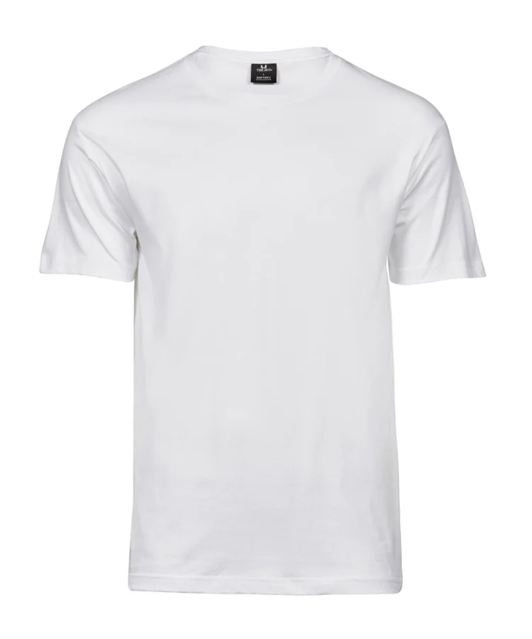 Valge unisex T-särk, tühi esivaade (mockup) – Blacksunset.