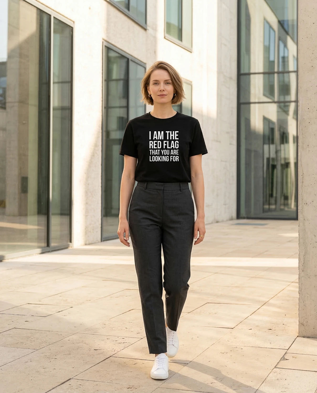 I Am The Red Flag – unisex T-särk - Image 3