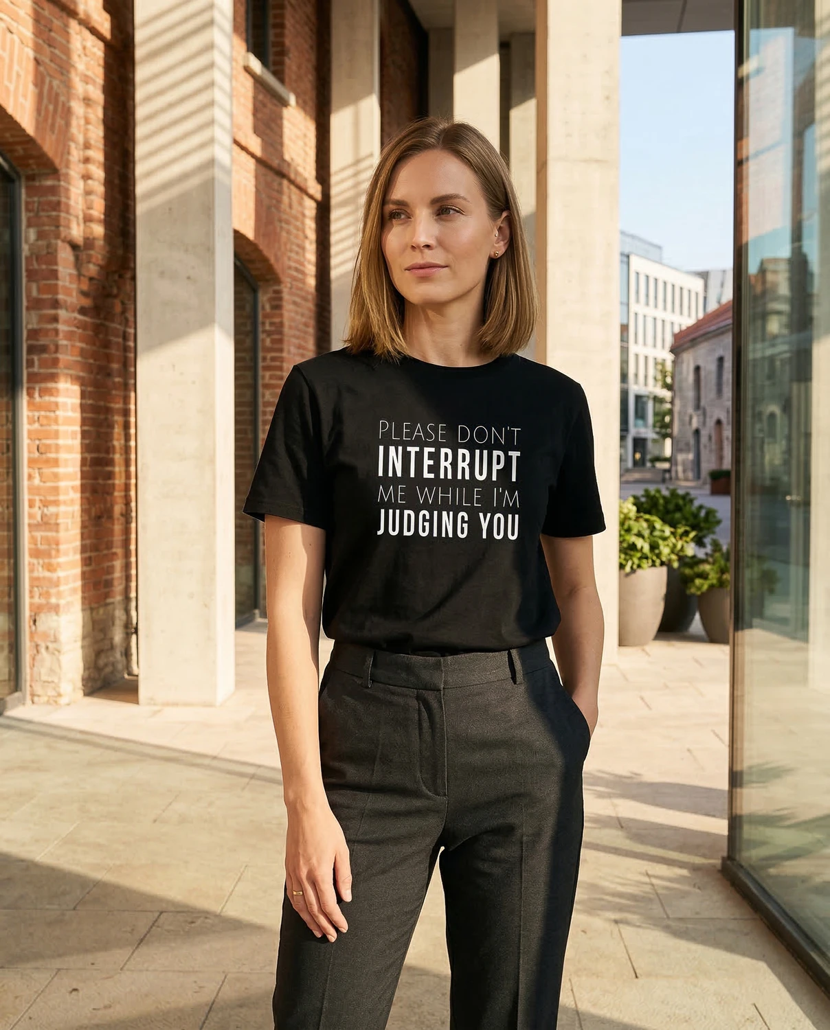 Judging You T-särk mustal kangal