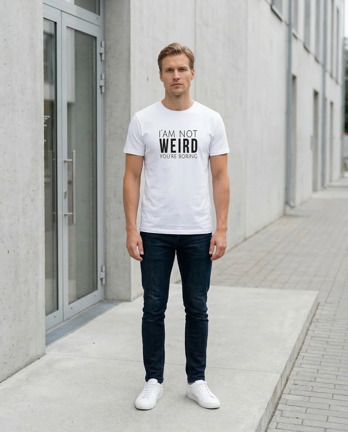I’m Not Weird, You’re Boring unisex T-särk - Image 6