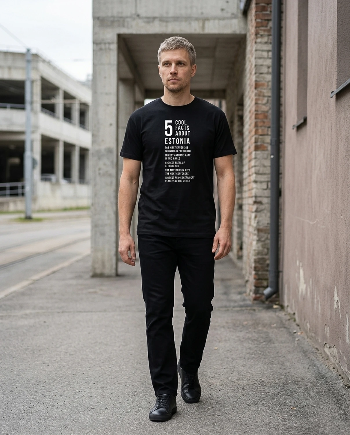 5 Cool Facts About Estonia satiiriline unisex T-särk - Image 4