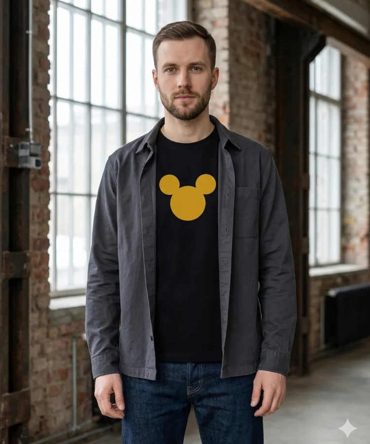 Mõmmi Või Midagi – unisex T-särk t-särk must modelivaade