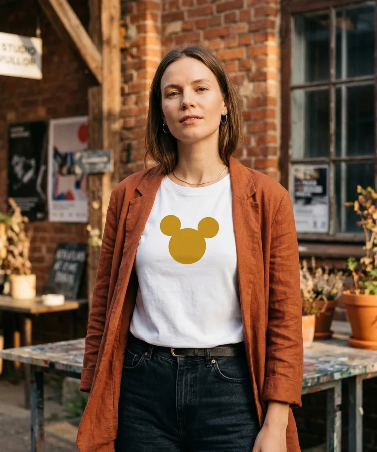 Mõmmi Või Midagi – unisex T-särk t-särk valge modelivaade