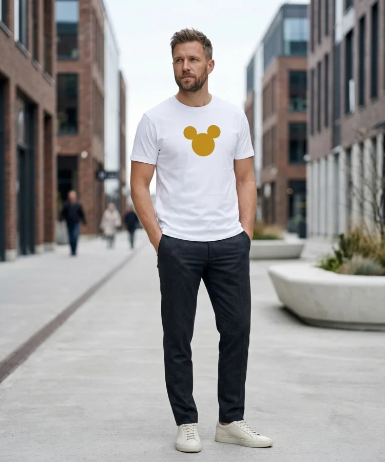 Mõmmi Või Midagi – unisex T-särk t-särk valge modelivaade