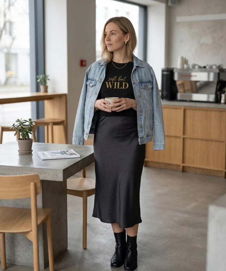 Soft But Wild – unisex T-särk t-särk must modelivaade