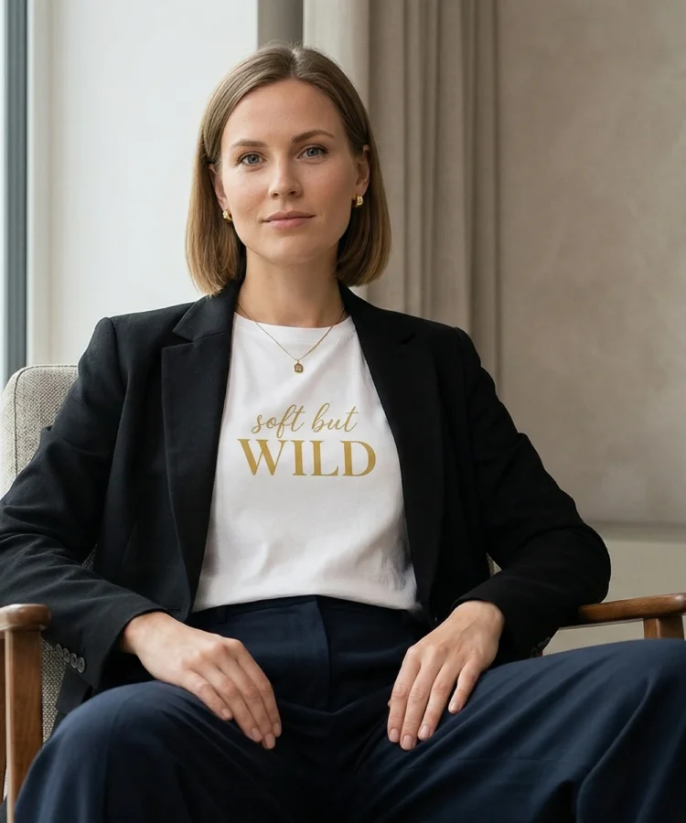 Soft But Wild – unisex T-särk t-särk valge modelivaade