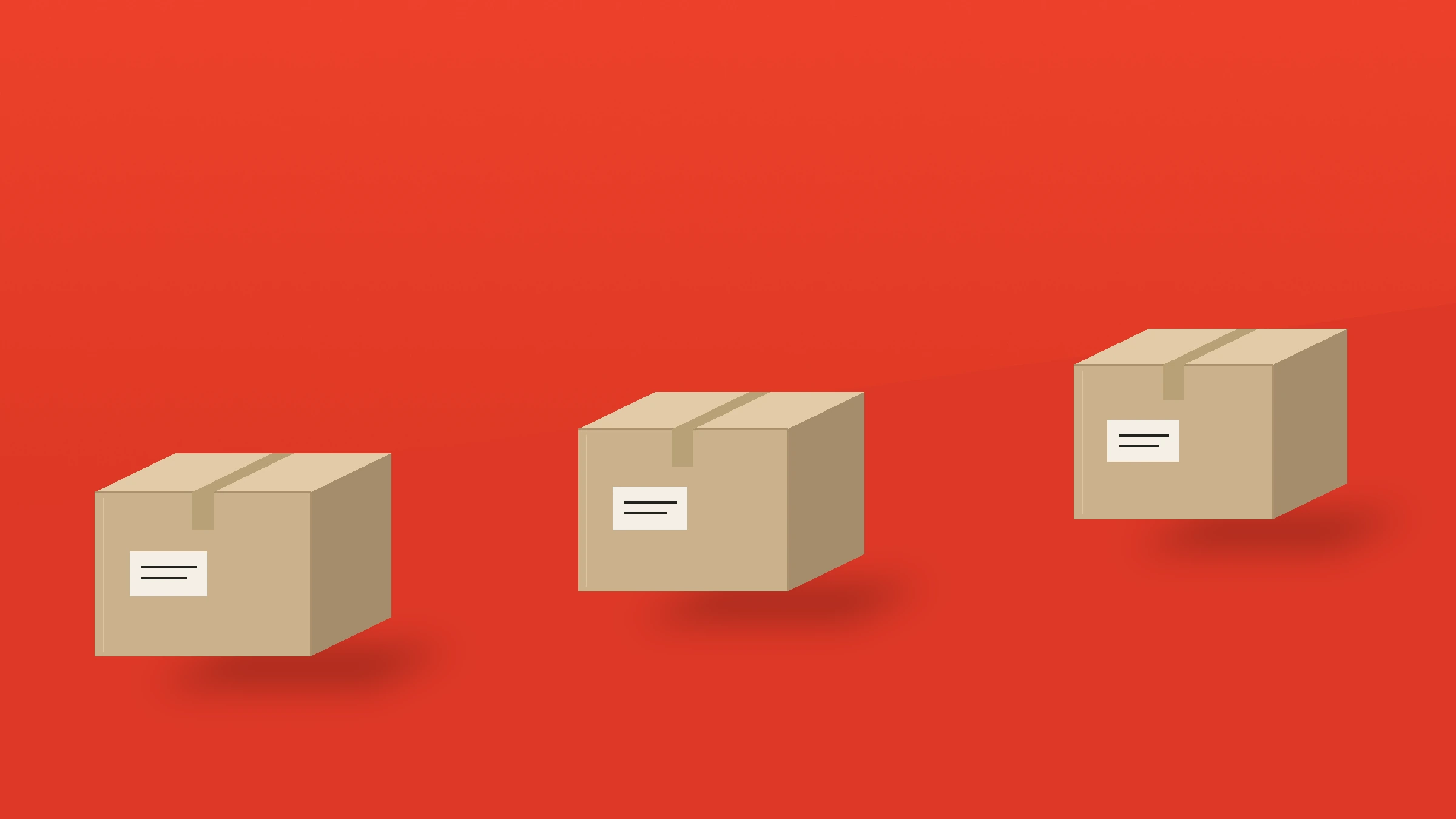 Illustration of three parcels