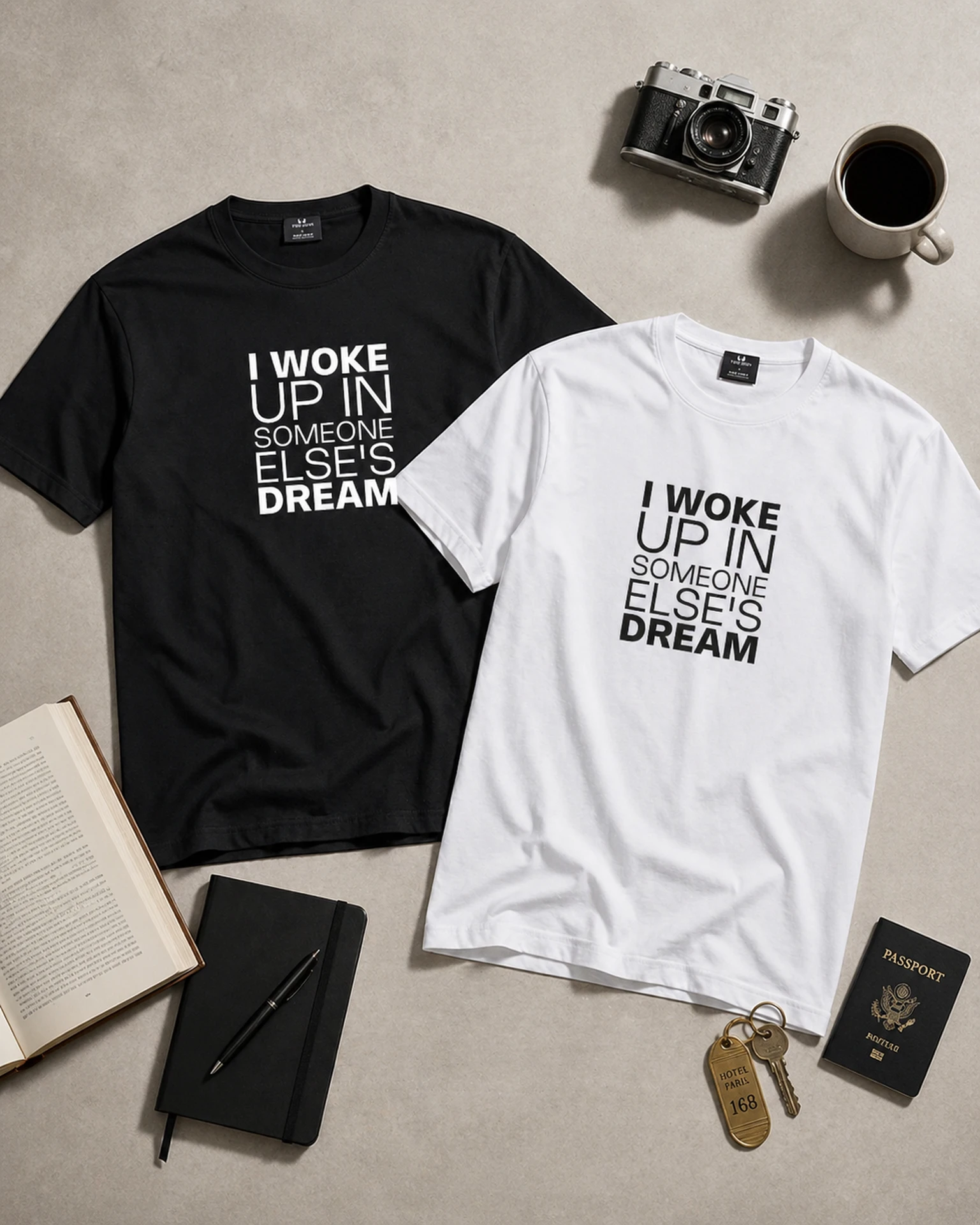 I Woke Up In Someone Else’s Dream T-särk bold plokktüpograafiaga