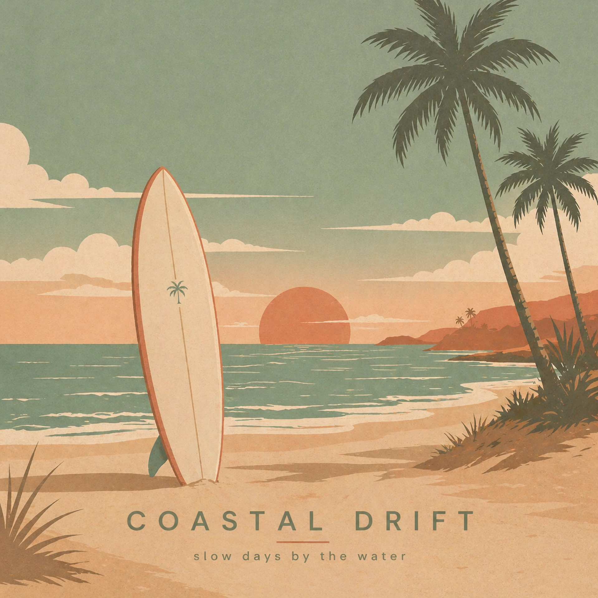 Coastal Drift surfisti illustratsioon